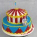 Baby Animal with Circus Tent Cake (D, V)